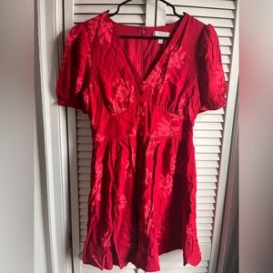 Chelsea 28 | Red Floral Mini Dress Size Medium